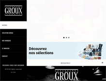 Tablet Screenshot of groux.be